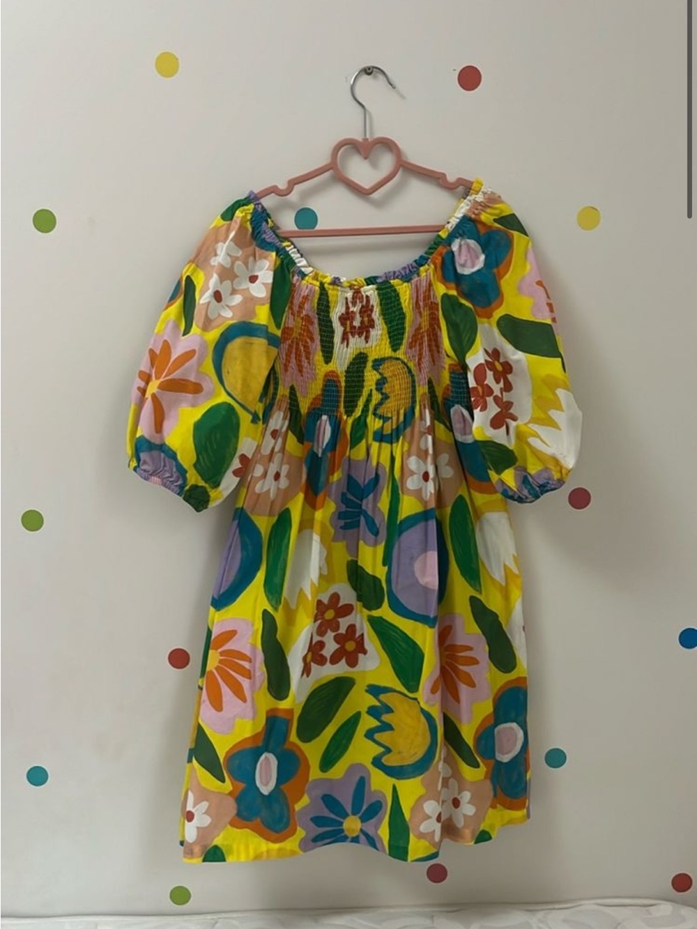 Farm Rio Fábula Girls Floral Dress Size 8 – Colorful Puff Sleeve